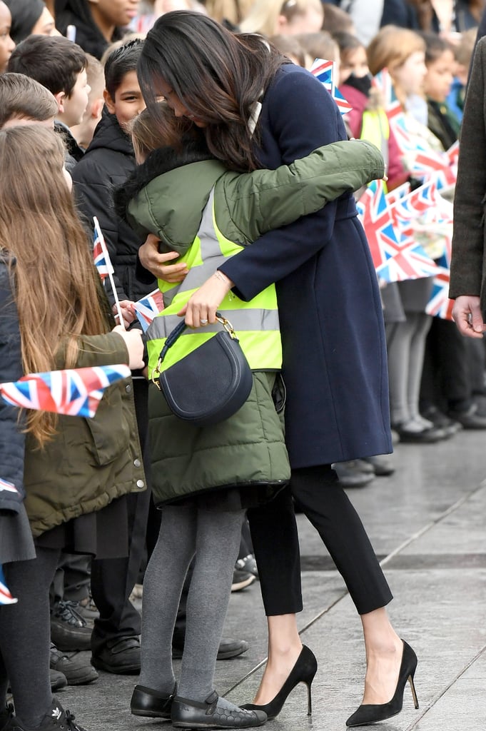 When She Gave This Little Girl a Sweet Embrace