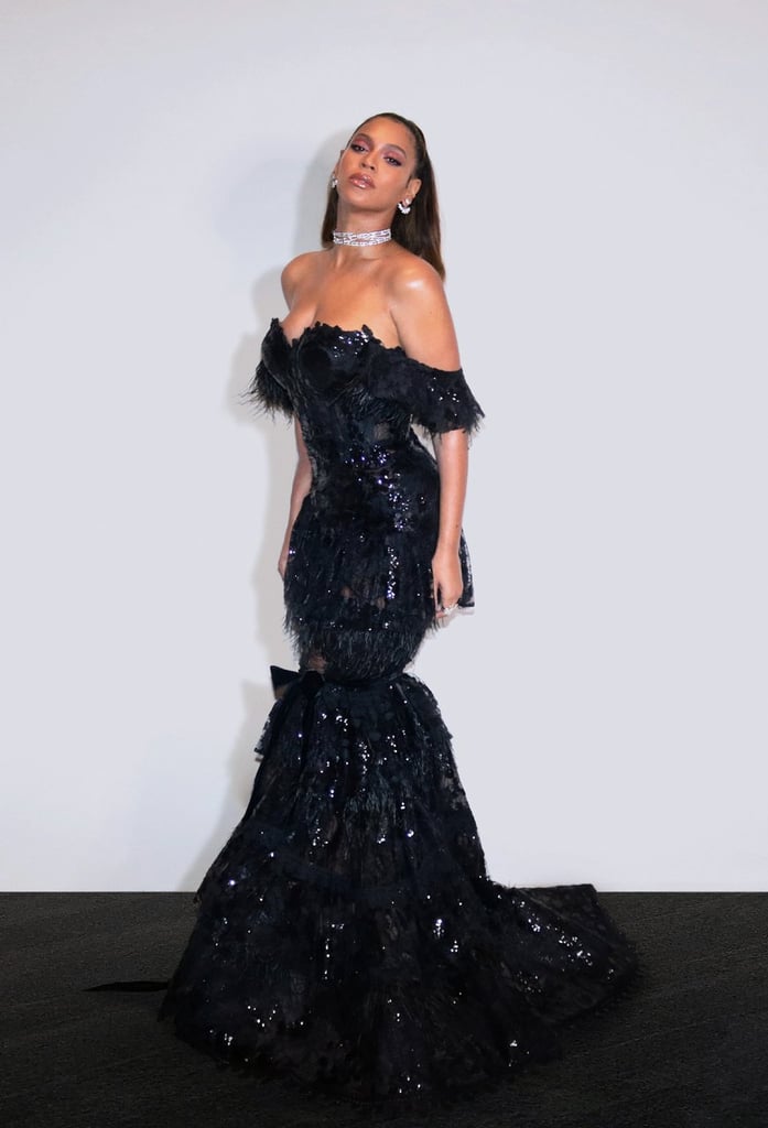 Beyonce's Black Nedo Dress at a Tidal Dinner September 2019