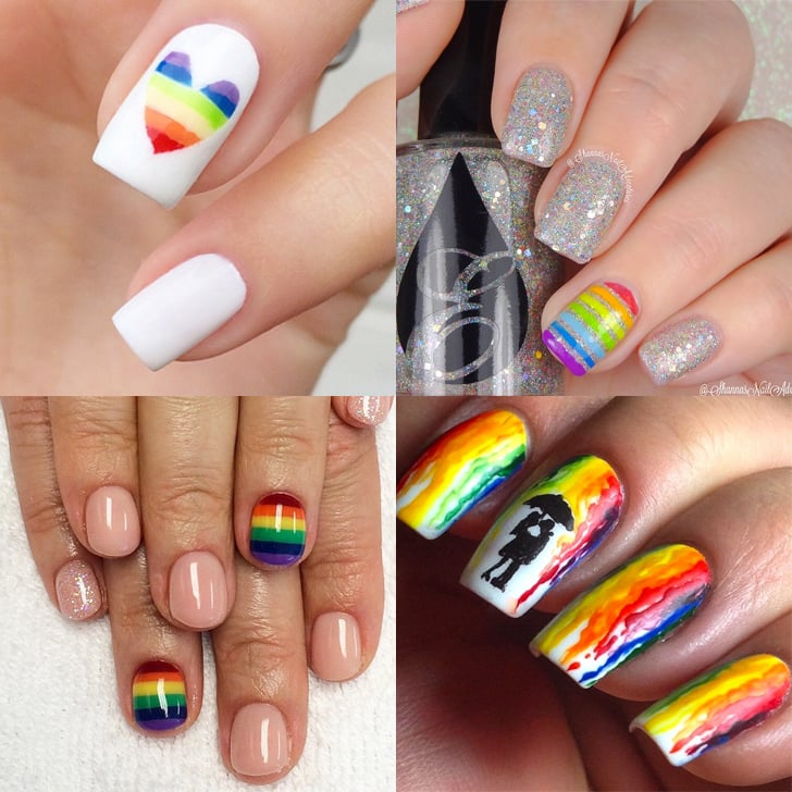 Rainbow Nail Art Ideas POPSUGAR Beauty