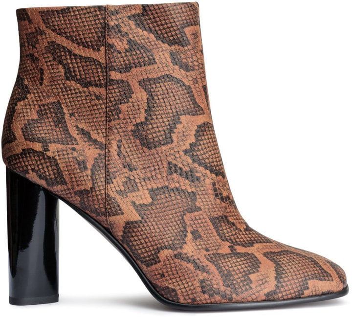 H&M Snakeskin Pattern Boots ($50)