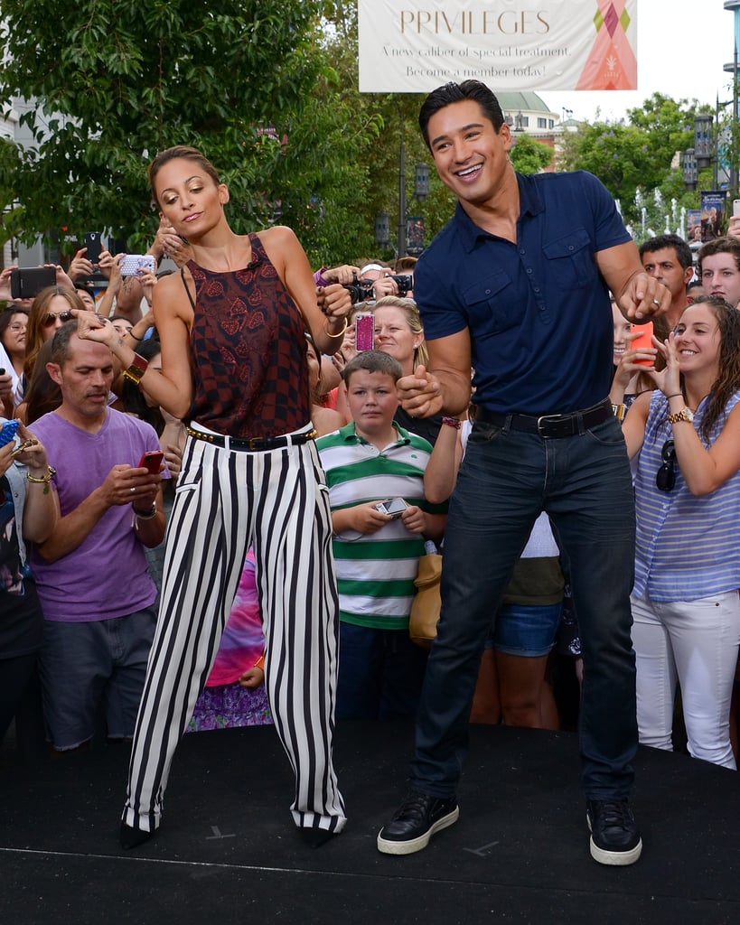 She broke it down with Mario Lopez during a July 2013 appearance on Extra in LA.