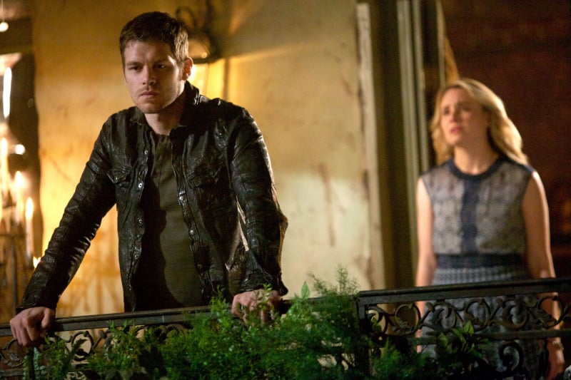 Klaus Looks Angry As Cami Leah Pipes Turns Up Behind Him The Originals Season 1 Finale