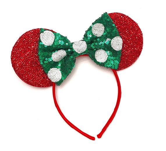 You can shop similar looks on Etsy! | Disney Christmas Mickey Ears ...