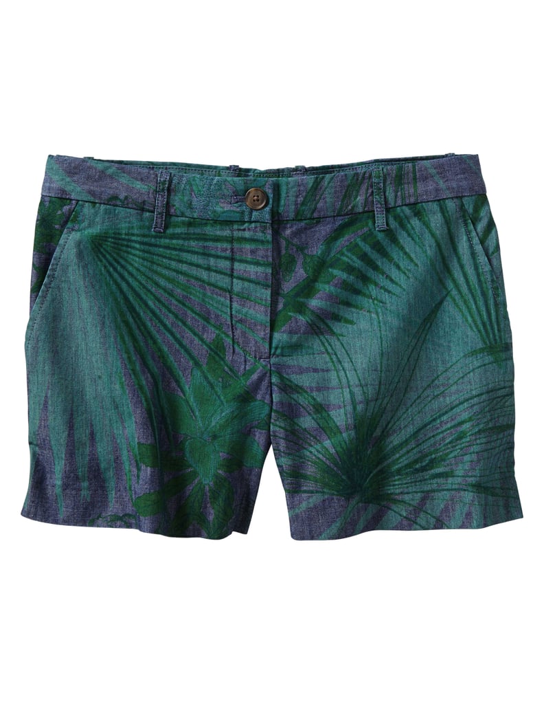 Gap Sunkissed Palm Print Chambray Shorts