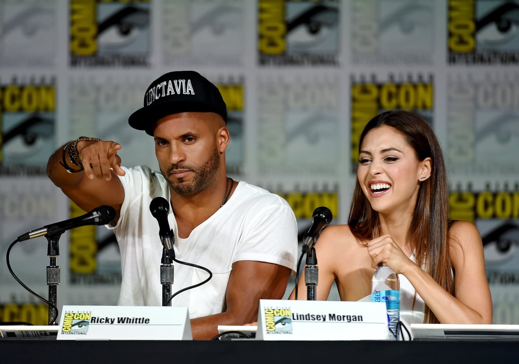 Pictured: Ricky Whittle and Lindsey Morgan.