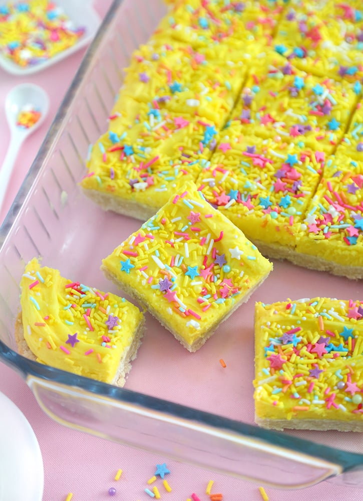 Lemon Sugar Cookie Bars
