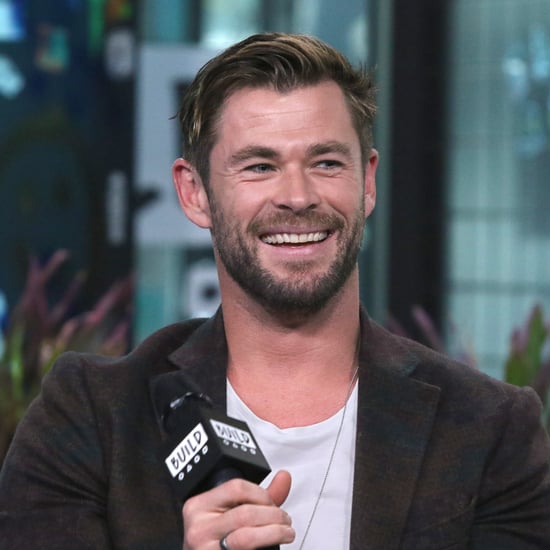 Chris Hemsworth Working Out With Weights on Instagram
