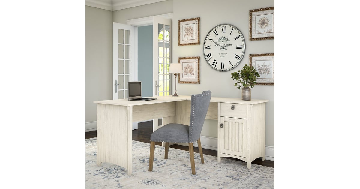 Bush Furniture Salinas L Shaped Desk with Storage Create Your