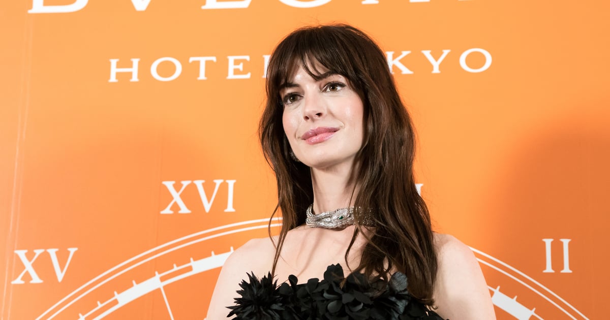 Anne Hathaway’s Givenchy Rosette Dress at Bulgari Hotel