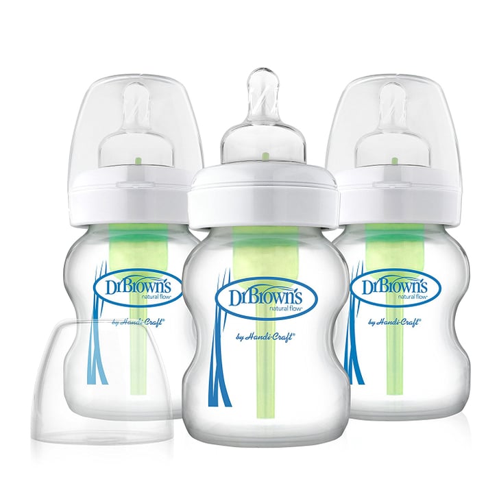 Dr. Brown's Options Wide 3Piece Neck Glass Bottle Best AntiColic