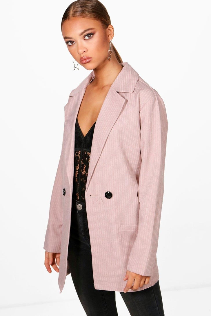 Boohoo Maisie Stripe Blazer Cheap Blazers POPSUGAR Fashion Photo 3
