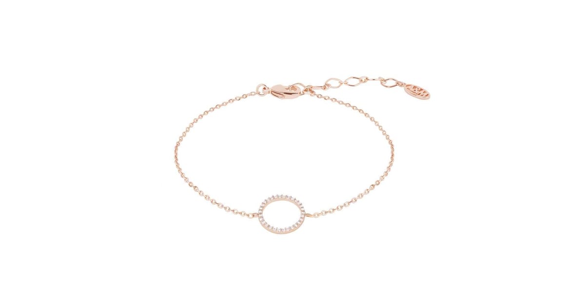 Astrid and Miyu Tuxedo Circle Bracelet in Rose Gold | Delicate ...