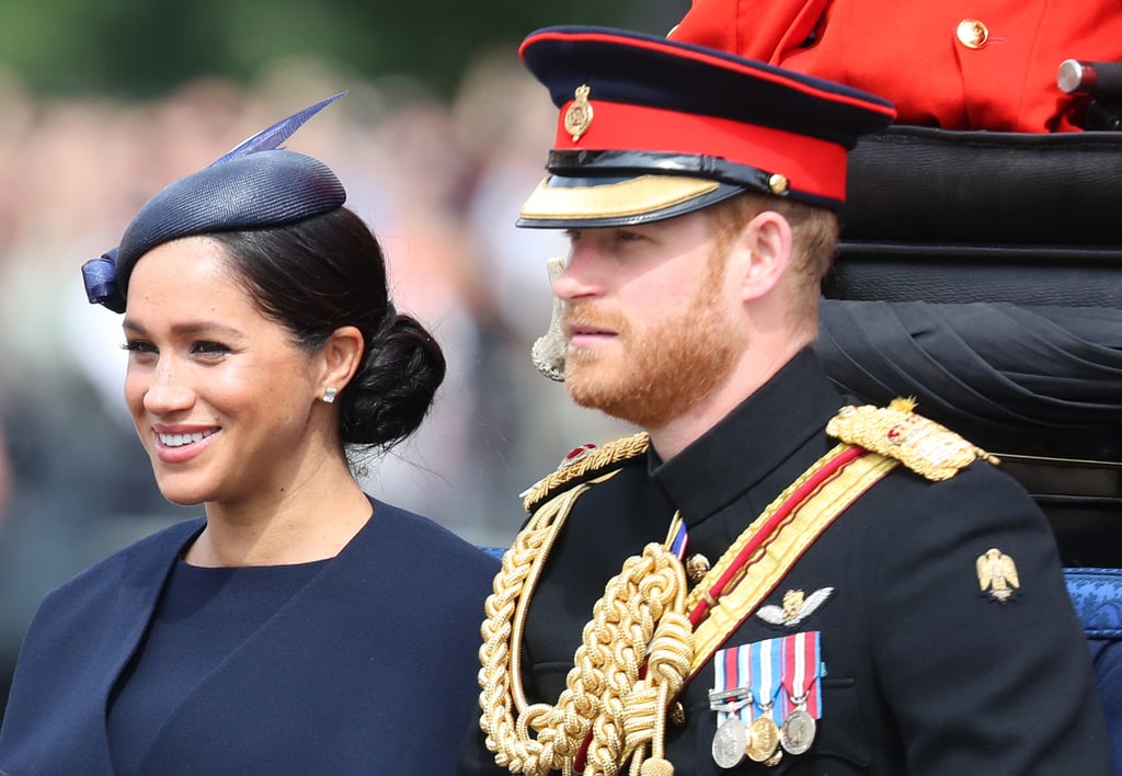 Meghan Markle Navy Outfit at Trooping the Colour 2019 ...