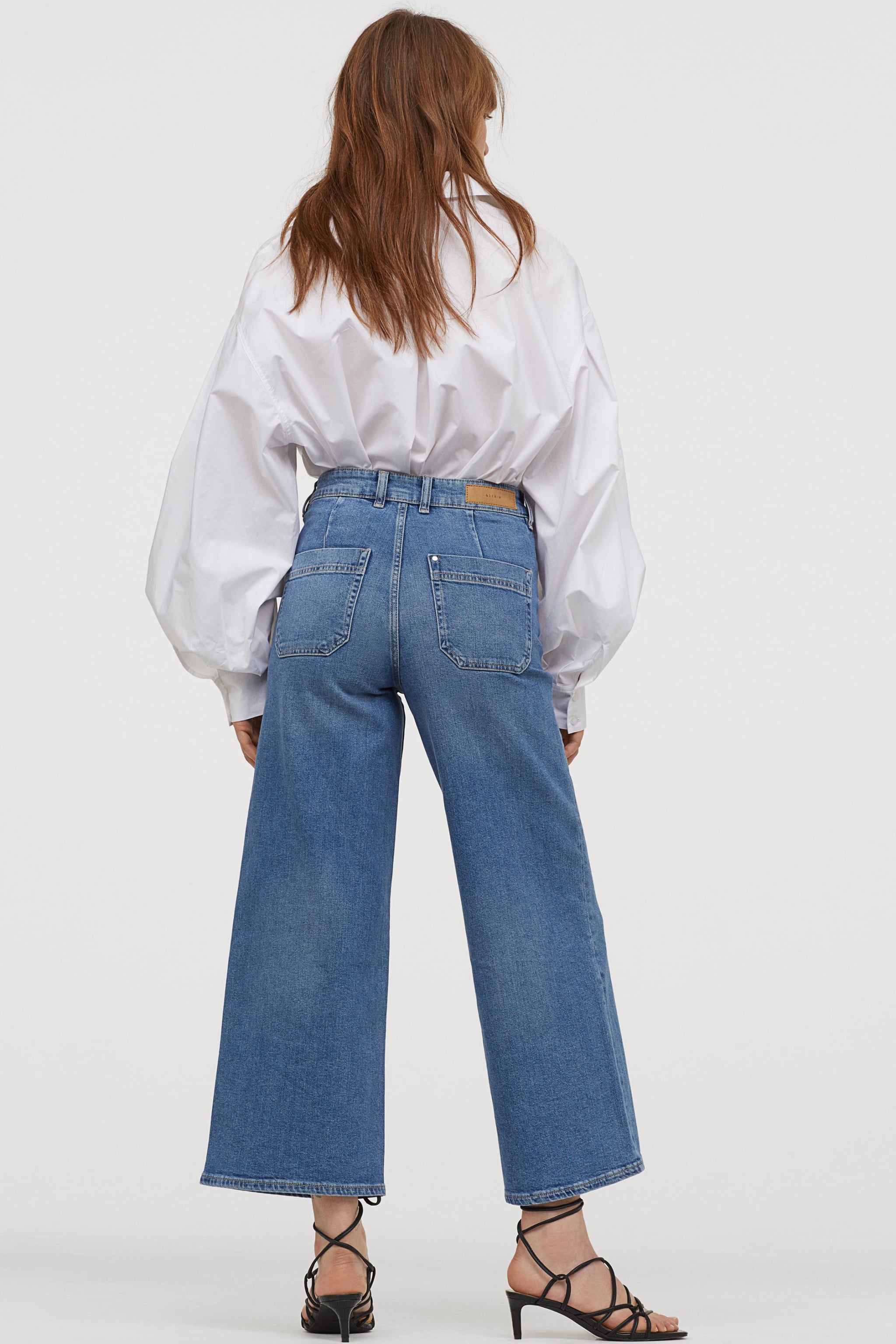 h&m culotte high ankle jeans