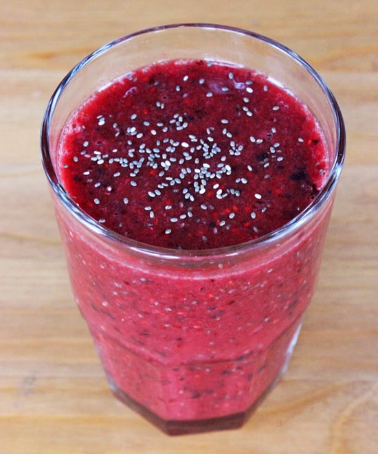 Wednesday: Antioxidant Chia Berry Smoothie