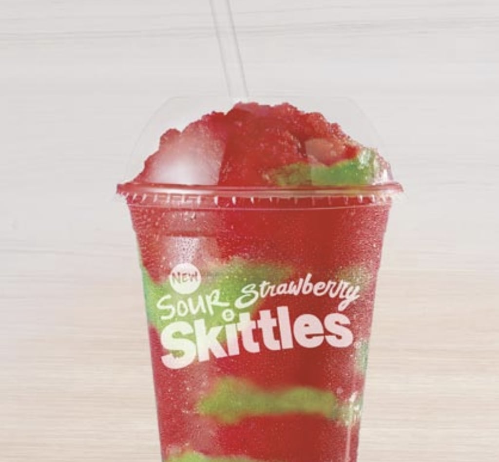 Taco Bell Sour Strawberry Skittles Freeze POPSUGAR Food