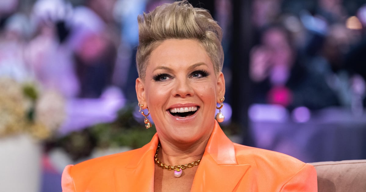 Pink Wears a See-Through Banana Bikini on Vacation