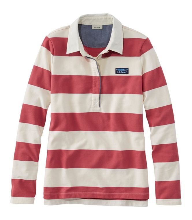 L.L. Bean Soft Cotton Rugby Classic Stripe Shirt | Comfortable Outfits ...