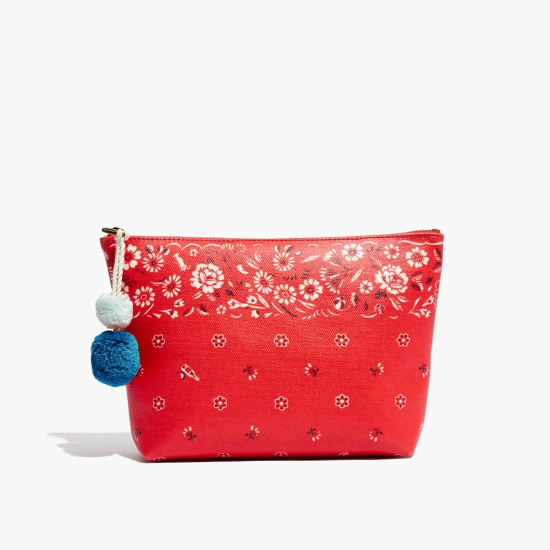 Madewell Small Pom-Pom Zip Pouch