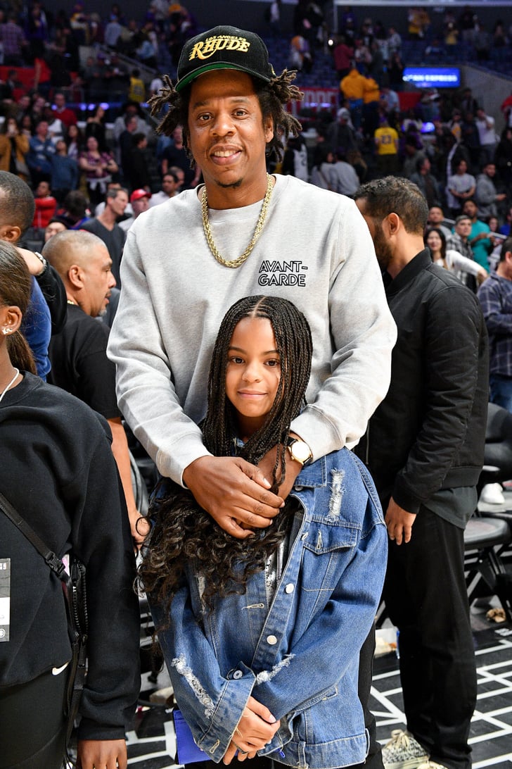 Watch Blue Ivy Meet LeBron James at the Lakers Game | POPSUGAR ...