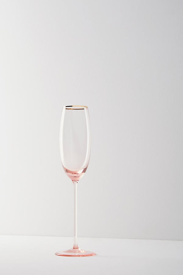 Gilded Rim Flute ($26)