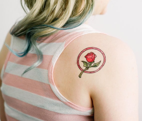 2 Beauty and the Beast Temporary Tattoos- GeekTat
