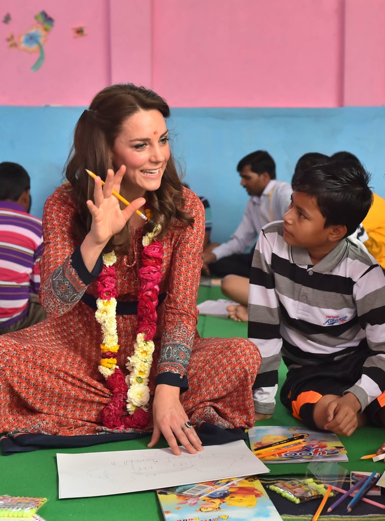 Kate Middleton Moments With Kids in India 2016