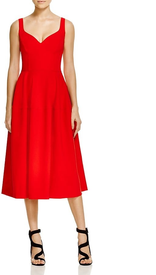 Jill Jill Stuart Tea Length Fit And Flare Dress 388 Me Before You Red Dress Popsugar 6683