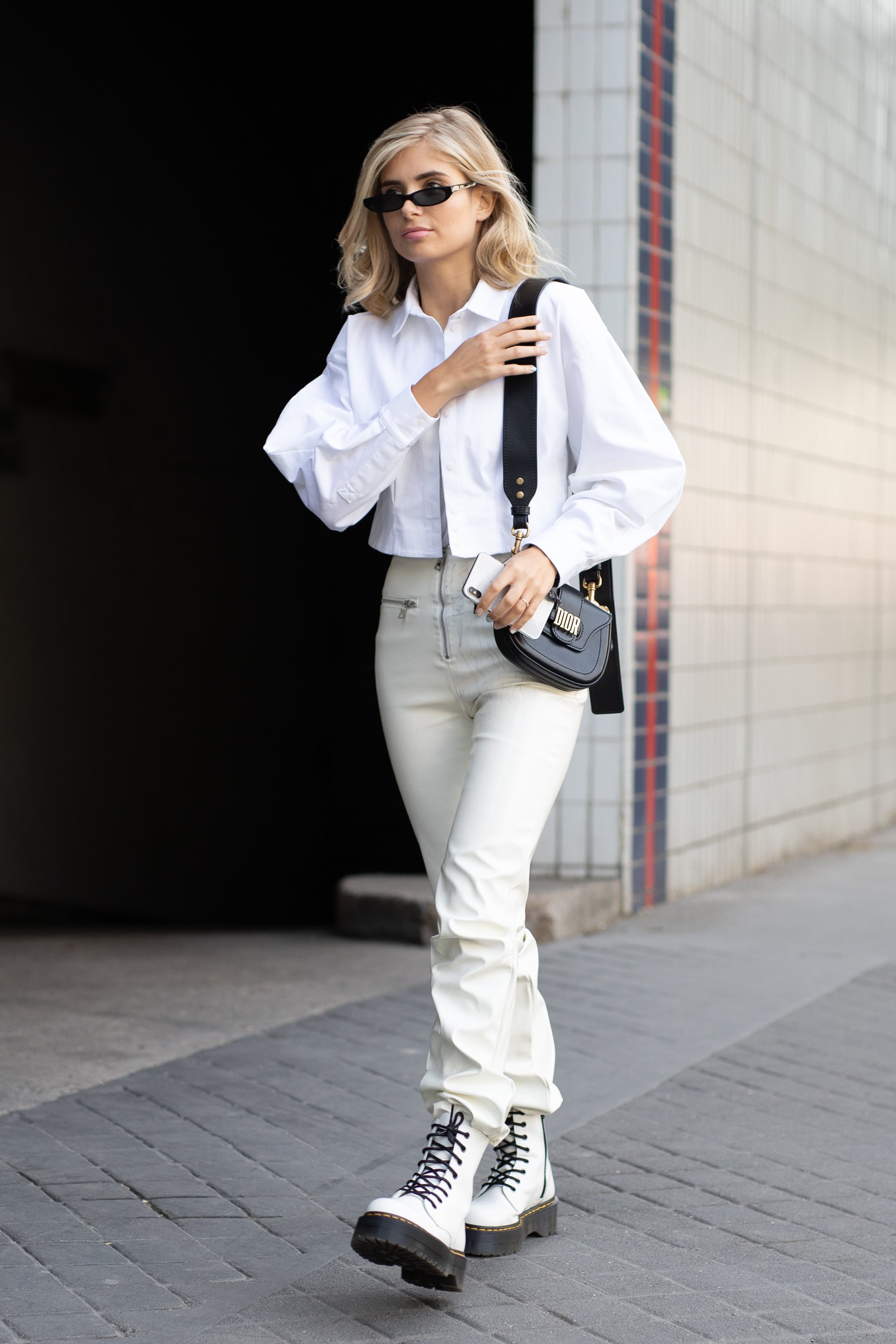 white doc martens styled