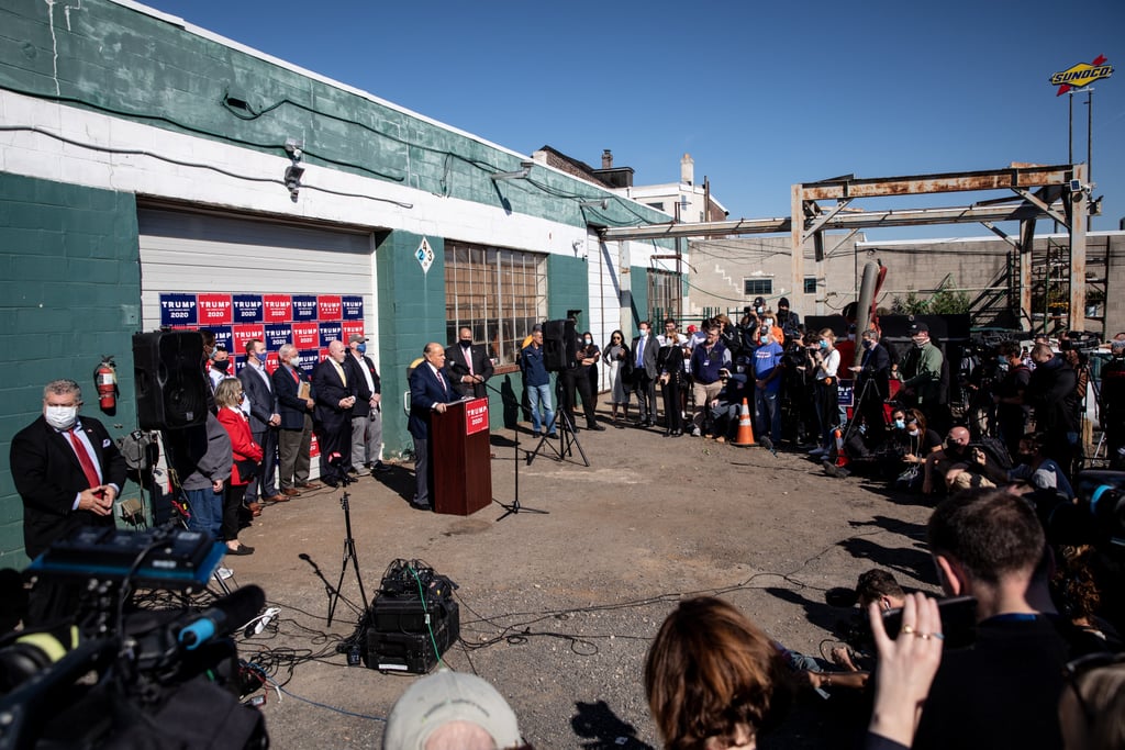 Donald Trump's Press Conference at Four Seasons Total Landscaping