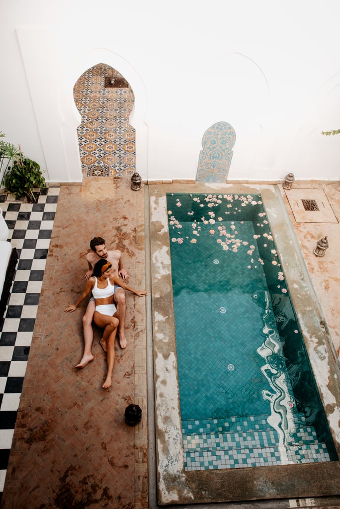 Sexy Moroccan Pool Couples Photo Shoot