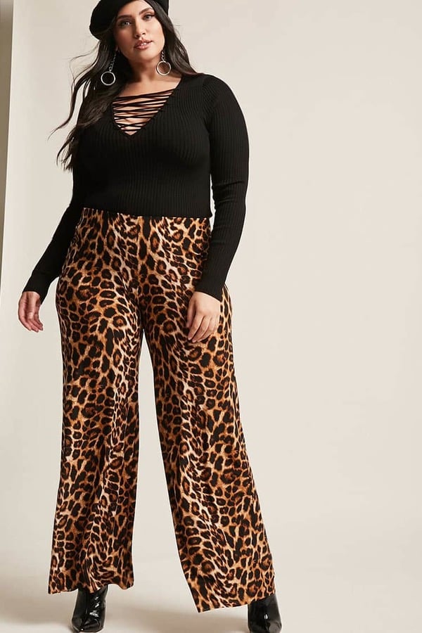 Forever 21 Leopard Print Palazzo Pants