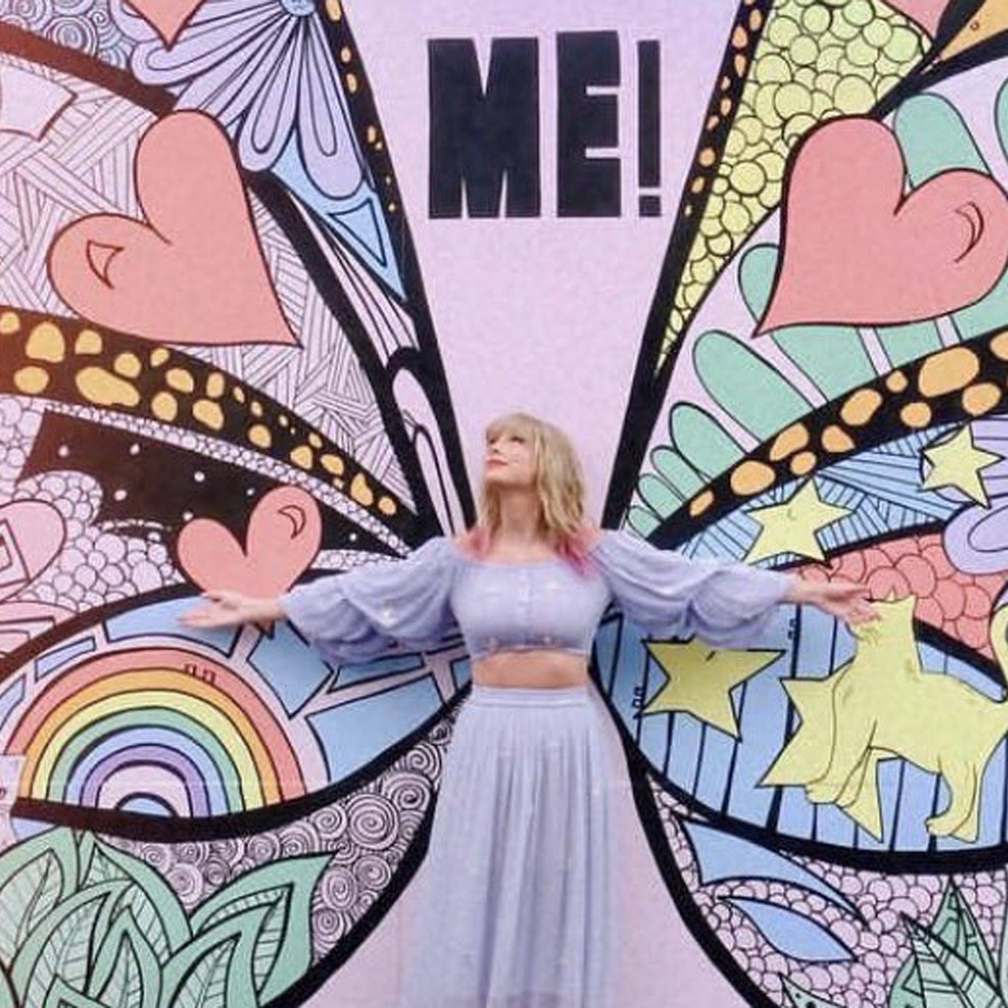 Taylor Swift Butterfly Wall Mural in Nashville 2019 Pictures POPSUGAR