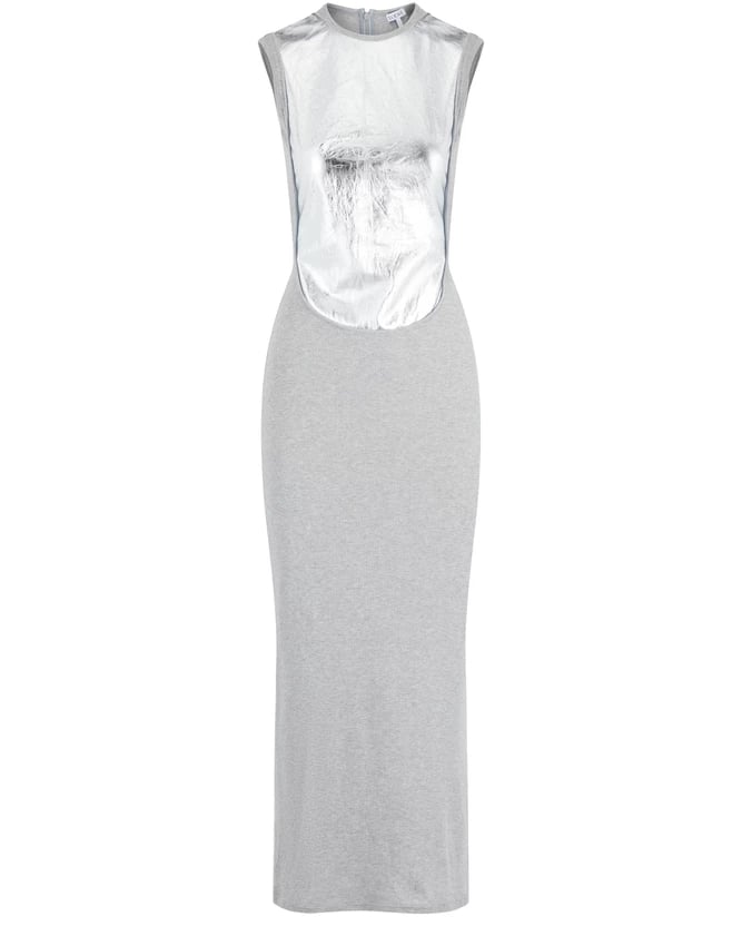 Loewe Leather Panel Maxi Dress