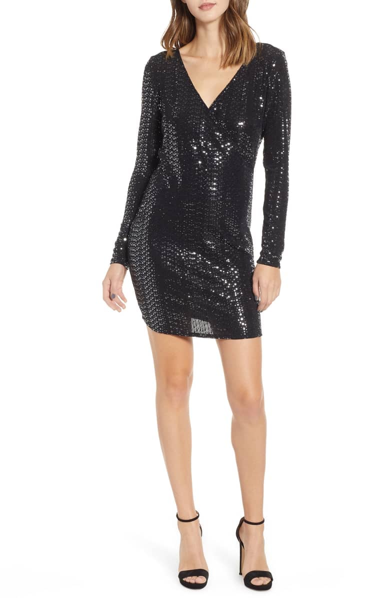 Leith Sequin Sheath Dress