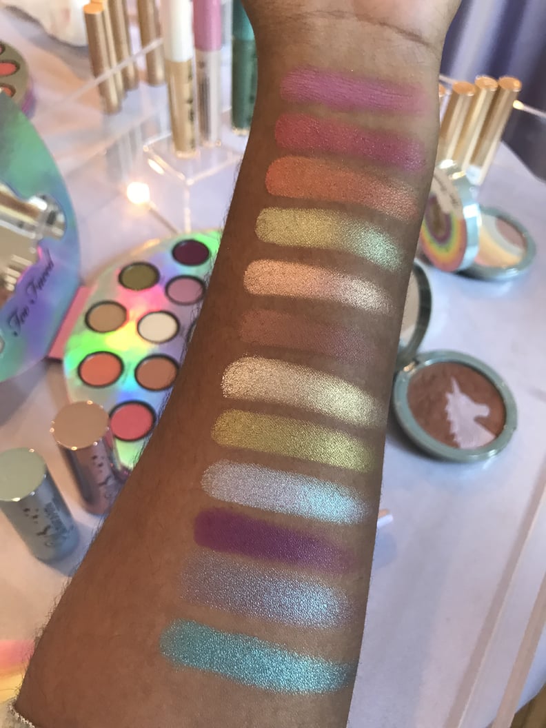 Too Faced Life's a Festival Peace, Love, and Unicorns Eye Shadow Swatches