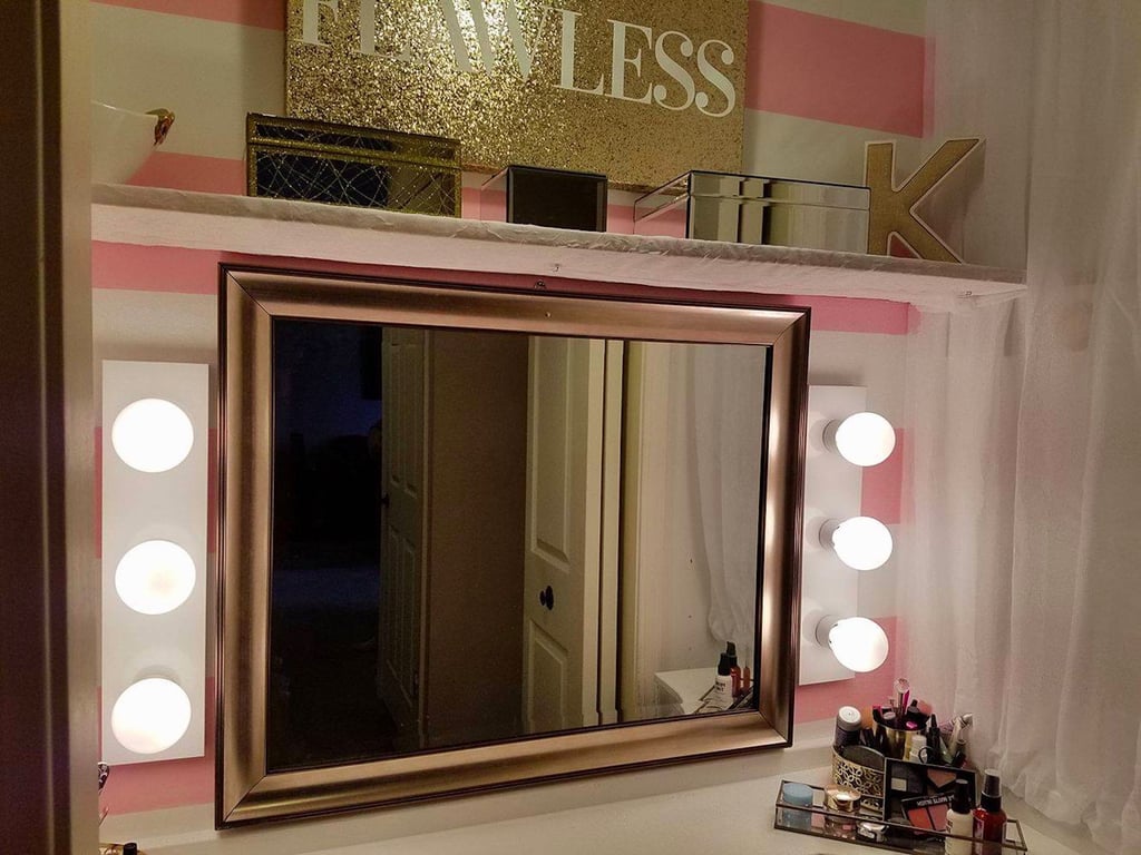 Husband Makes Wife Closet Vanity Popsugar Beauty