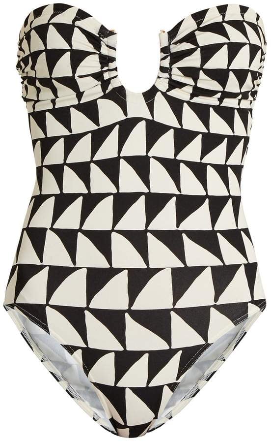 Kalmar Zigzag Print Bandeau Swimsuit