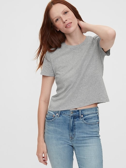 Gap shrunken deals boyfriend shirt