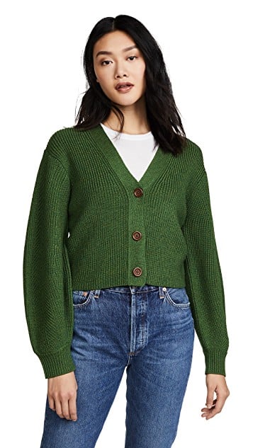 Sea Cropped Bell Sleeve Sweater