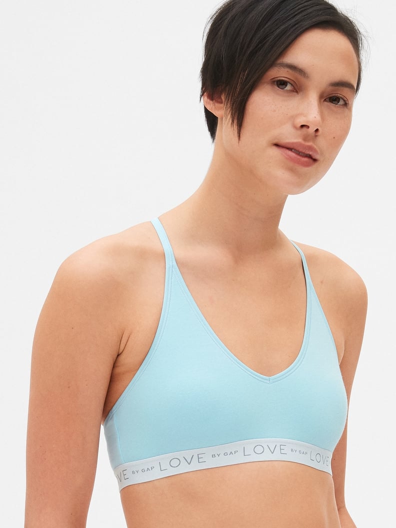 Gap Logo Stretch Cotton Racerback Bralette