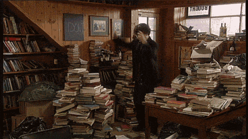 Your house can be difficult to navigate due to an excess of books.