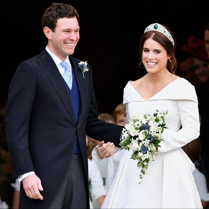 Princess eugenie deals blush dress
