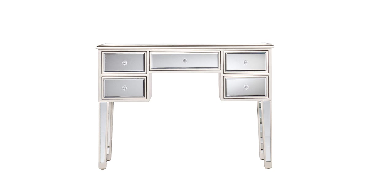 Mirage Mirrored Desk Console Table Best Mirrored Furniture on Amazon