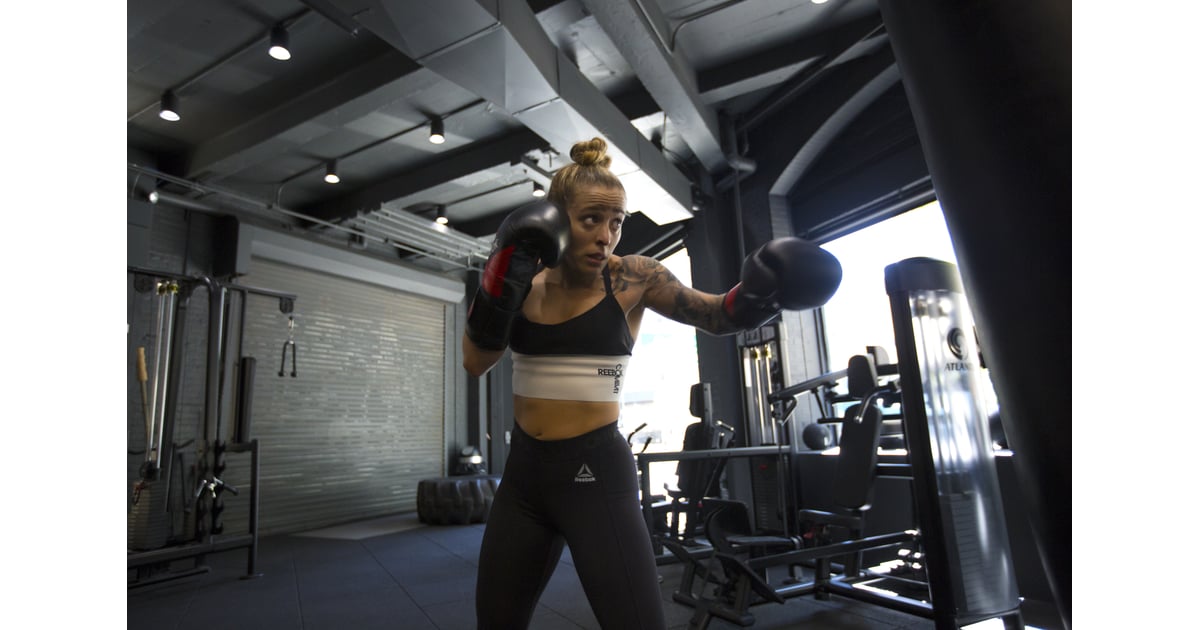 Throw some jabs Easy Boxing Workout For Traveling POPSUGAR Fitness