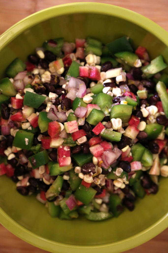 Black Bean, Corn, and Radish Salad