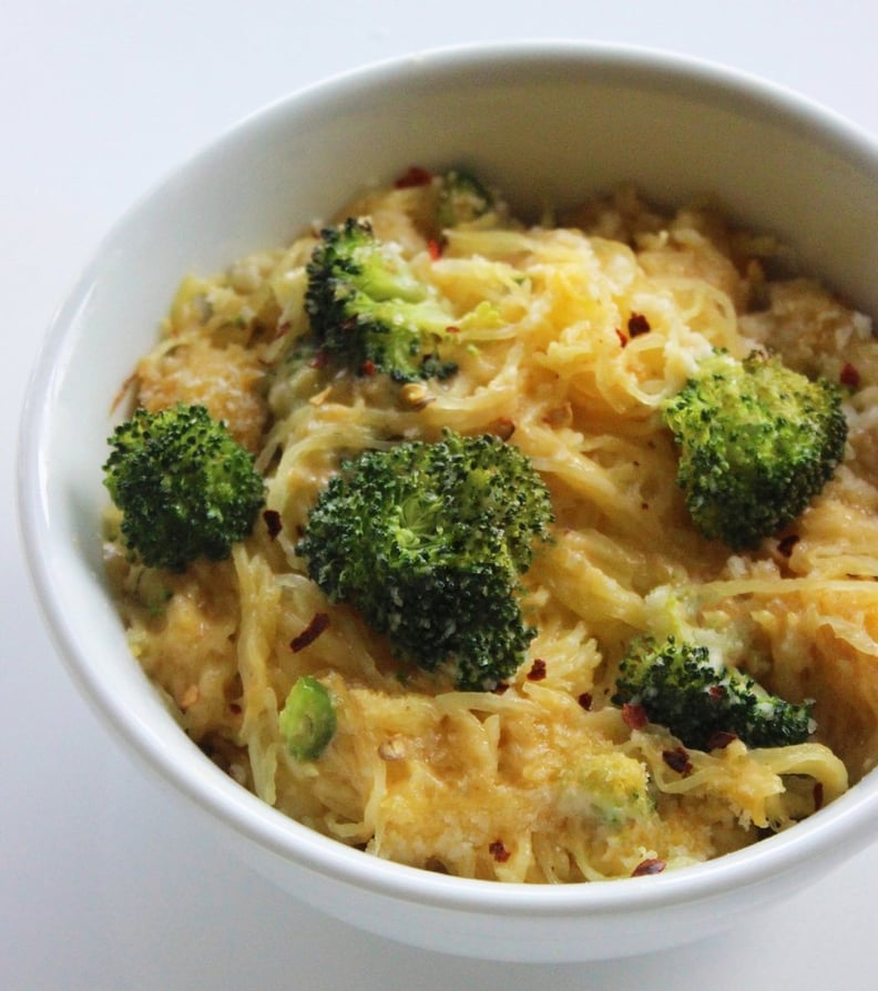 Keto: Spaghetti Squash Mac and Cheese With Broccoli