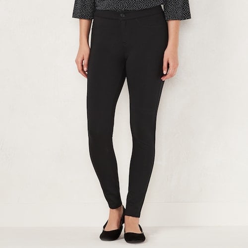 LC Lauren Conrad Ponte Super Skinny Pants