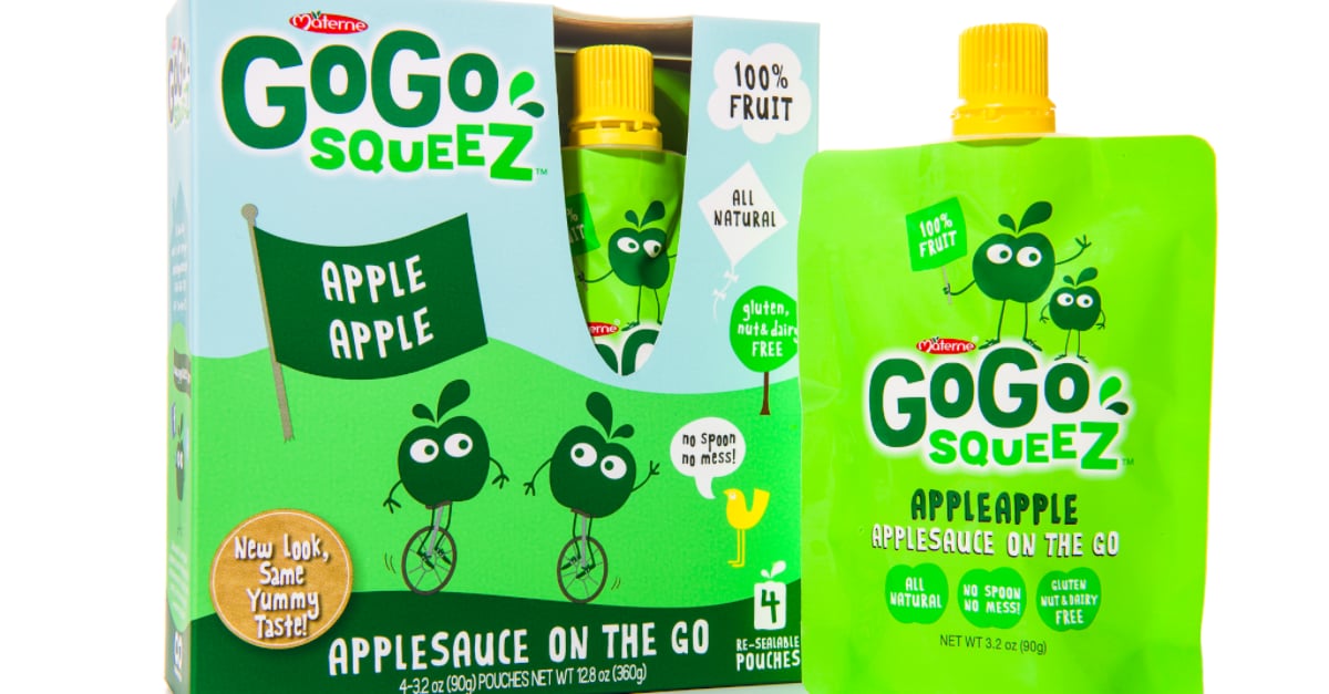 GoGo SqueeZ Voluntary Applesauce Pouch Recall POPSUGAR Family