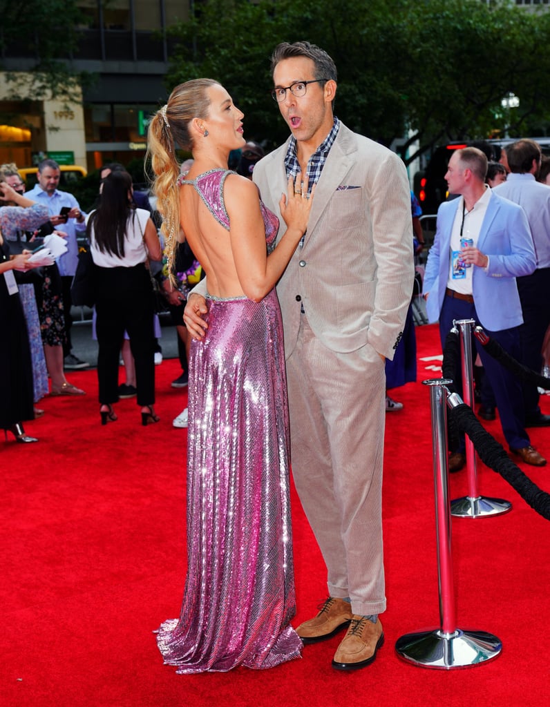 Blake Lively's Pink Prabal Gurung Dress With Ryan Reynolds